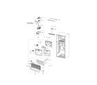 Samsung RT18M6215WW/AA-00 freezer compartment diagram