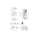 Samsung RT18M6215WW/AA-00 fridge compartment diagram