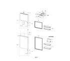 Samsung RT18M6213SG/AA-00 door compartment diagram
