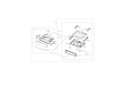 Samsung NE599N1PBSR/AC-00 drawer assembly diagram