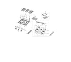 Samsung NX58M5600SW/AA-00 cooktop assembly diagram