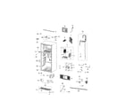 Samsung RT21M6215WW/AA-00 cabinet compartment diagram