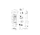 Samsung RT21M6215WW/AA-01 cabinet compartment diagram