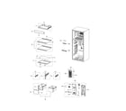 Samsung RT18M6213SR/AA-00 fridge compartment diagram