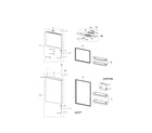 Samsung RT18M6213WW/AA-01 door compartment diagram