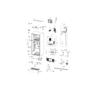 Samsung RT18M6213WW/AA-01 cabinet compartment diagram
