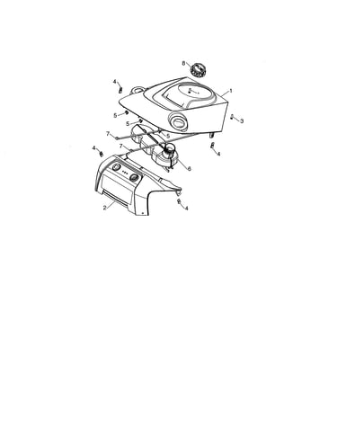 Shroud assembly/fuel tank
