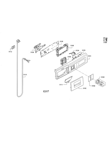 Facia panel/power cord