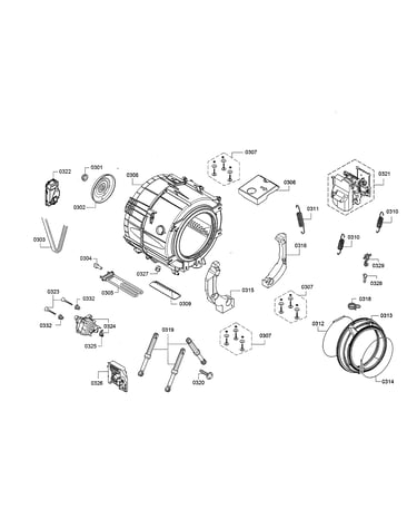Drum/motor/power module
