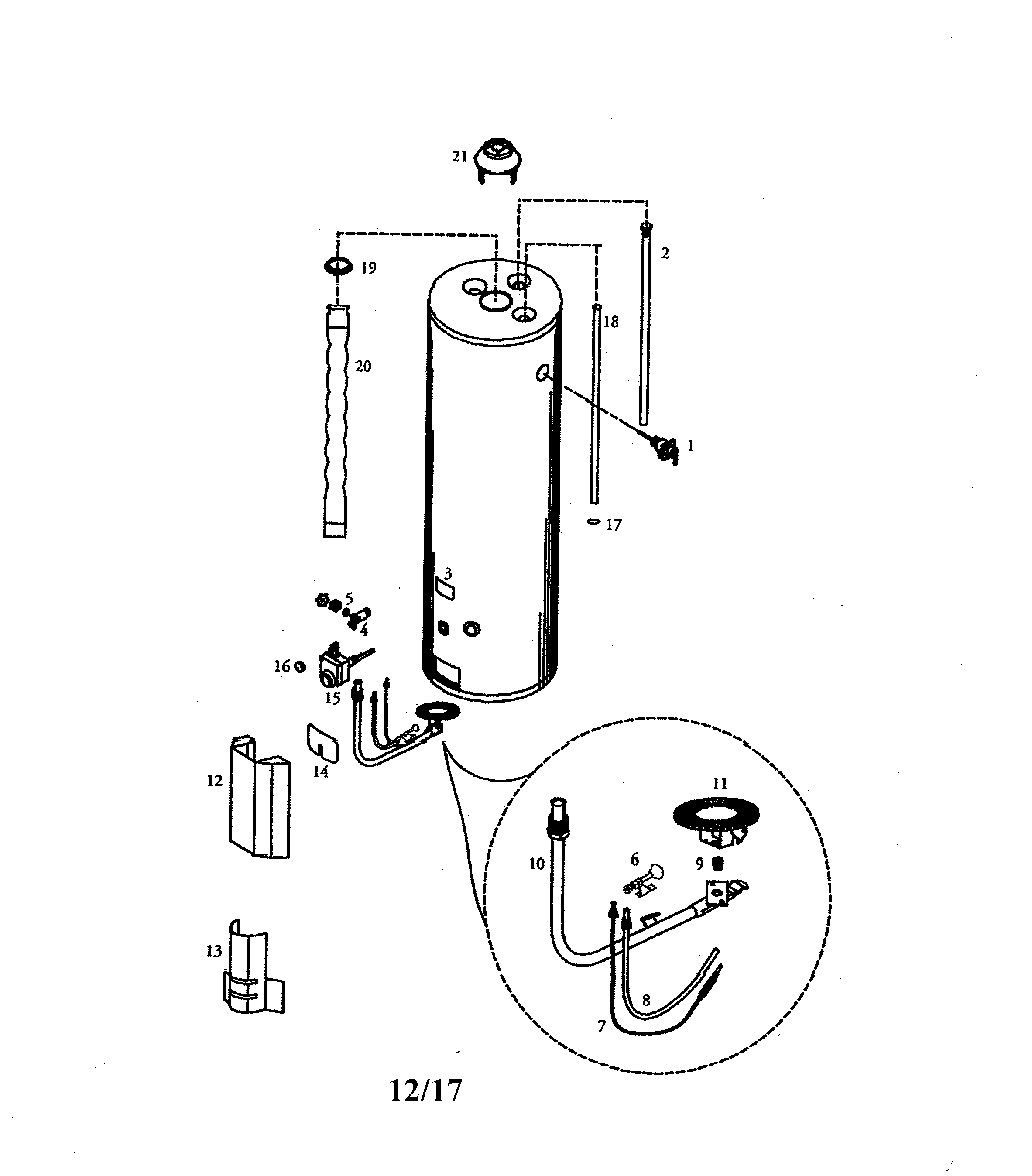 Gas water heater