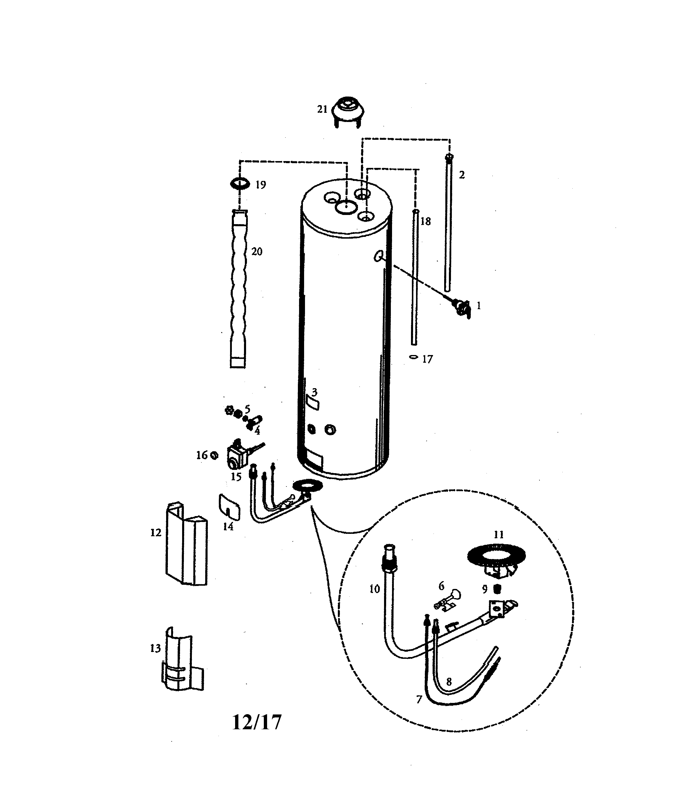 Gas water heater