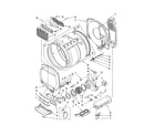 Whirlpool LTE6234DQ0 dryer bulkhead diagram