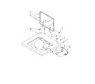 Whirlpool LTE6234DQ0 washer top & lid diagram