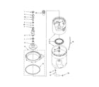Whirlpool LTE6234DZ0 agitator/basket/tub diagram