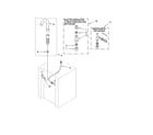 Whirlpool LTE6234DQ0 washer water system diagram