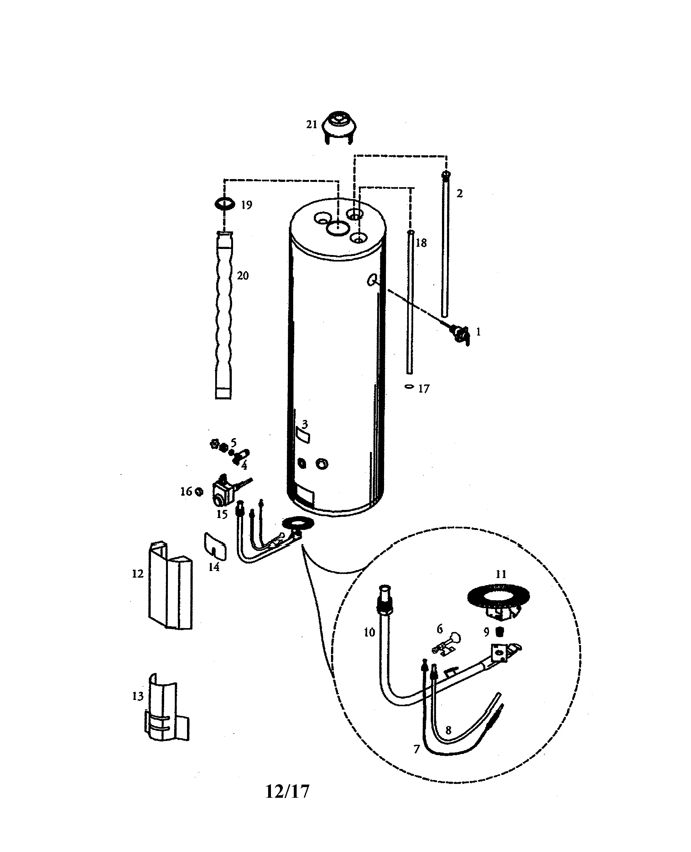 Gas water heater