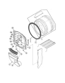 Front bulkhead/air duct/felt seal
