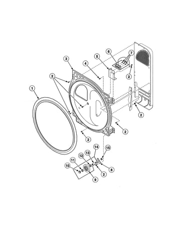 Rear bulkhead/felt seal/cylinder roller/terminal block