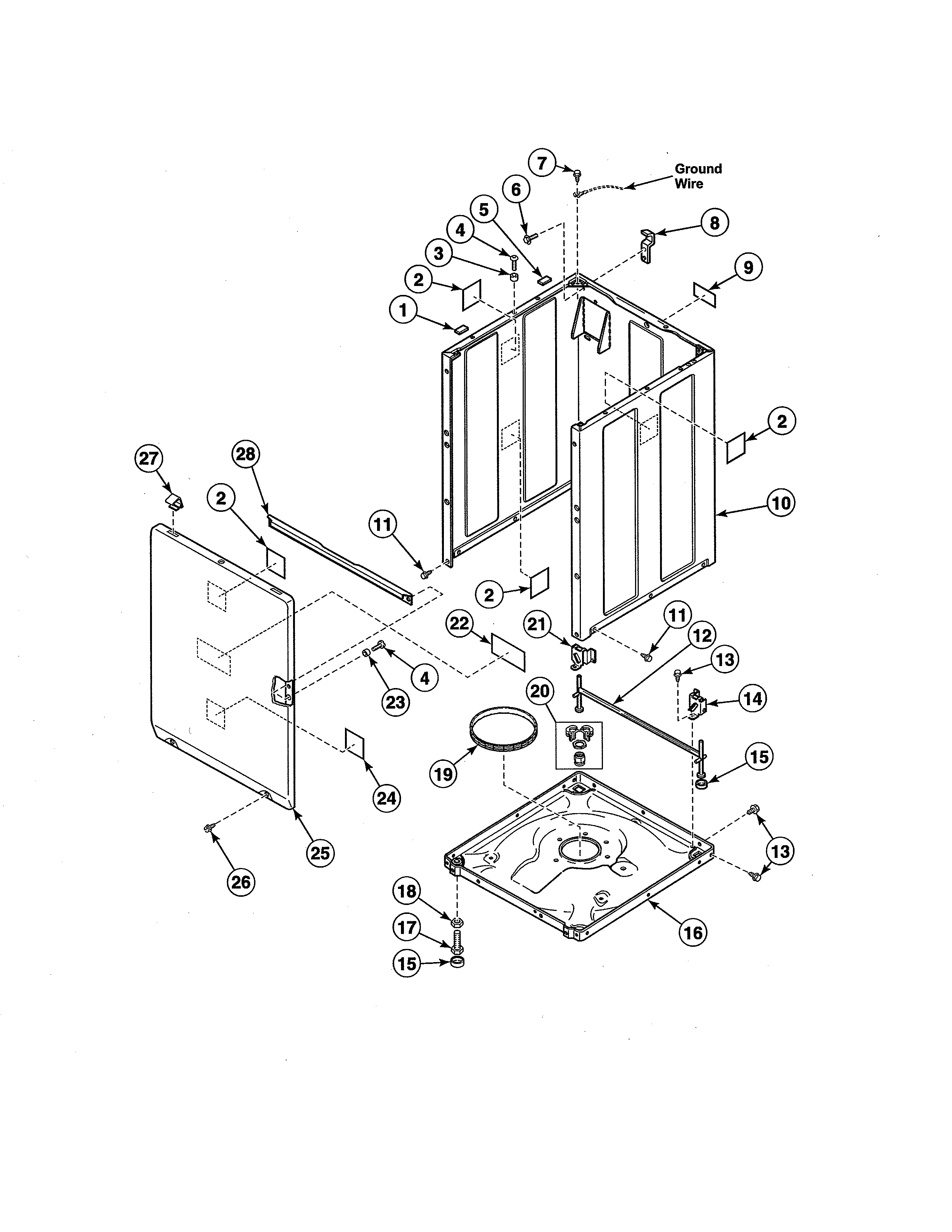 Front panel/base/cabinet kit