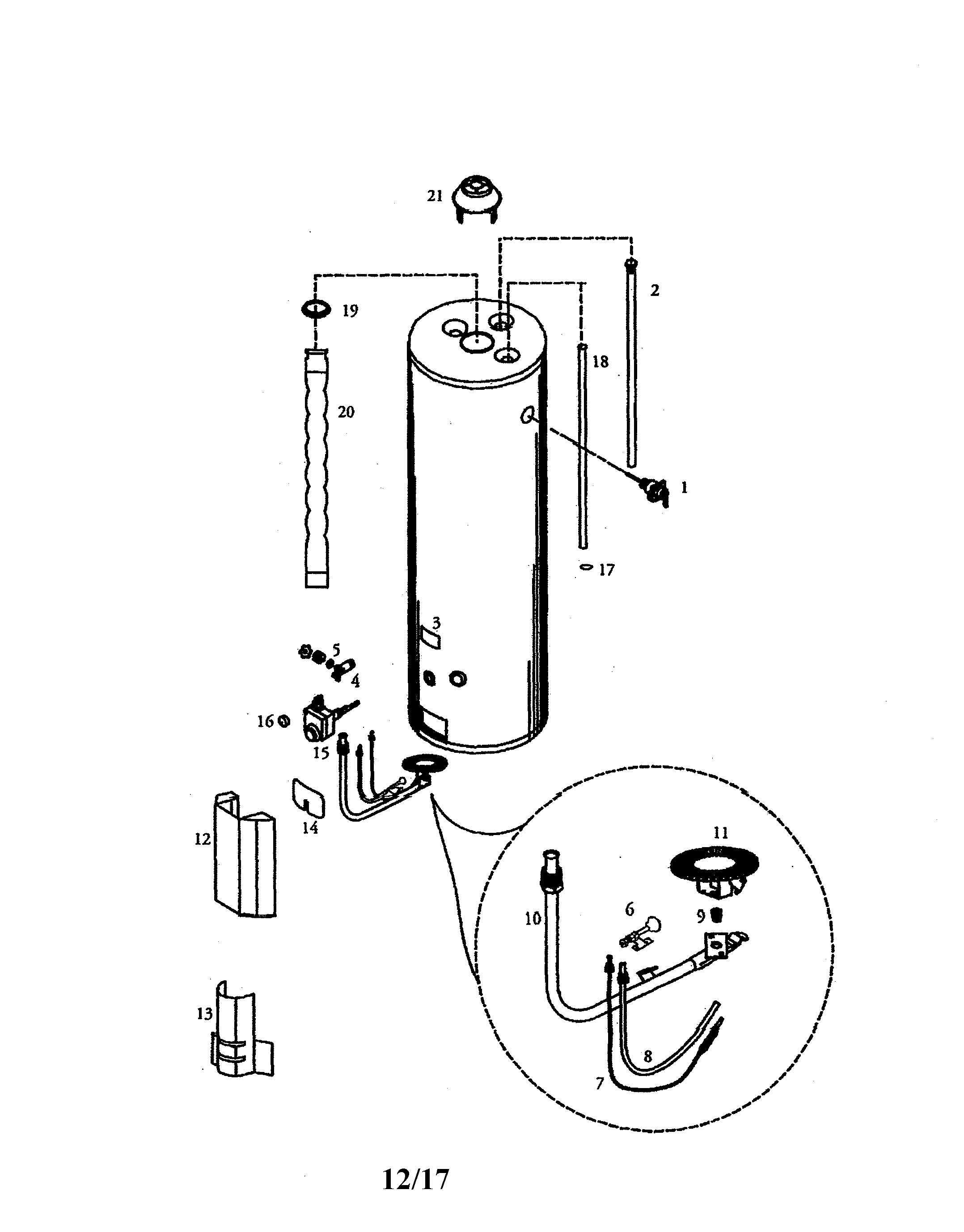 Gas water heater