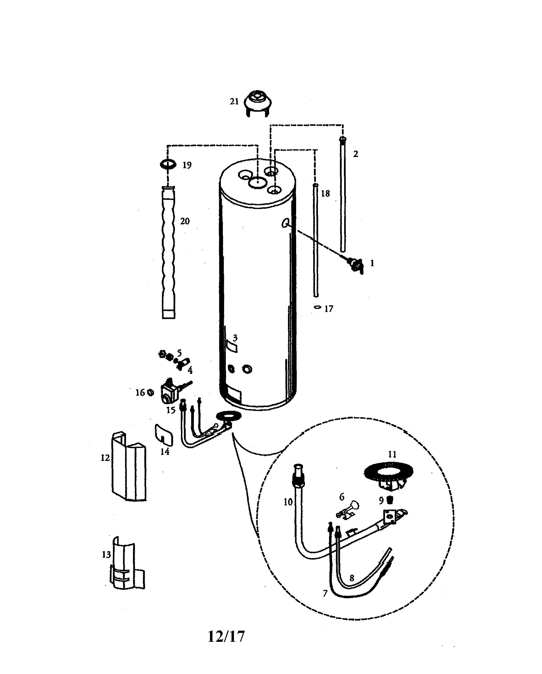 Gas water heater