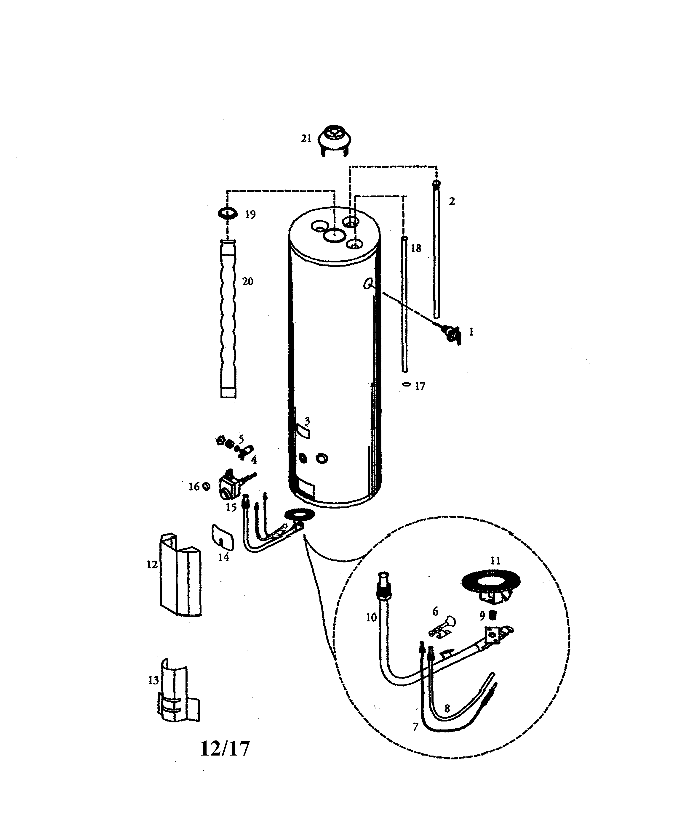 Gas water heater