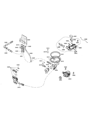 Sump/heater/water inlet