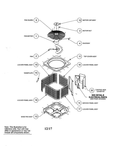 Cabinet/fan assembly