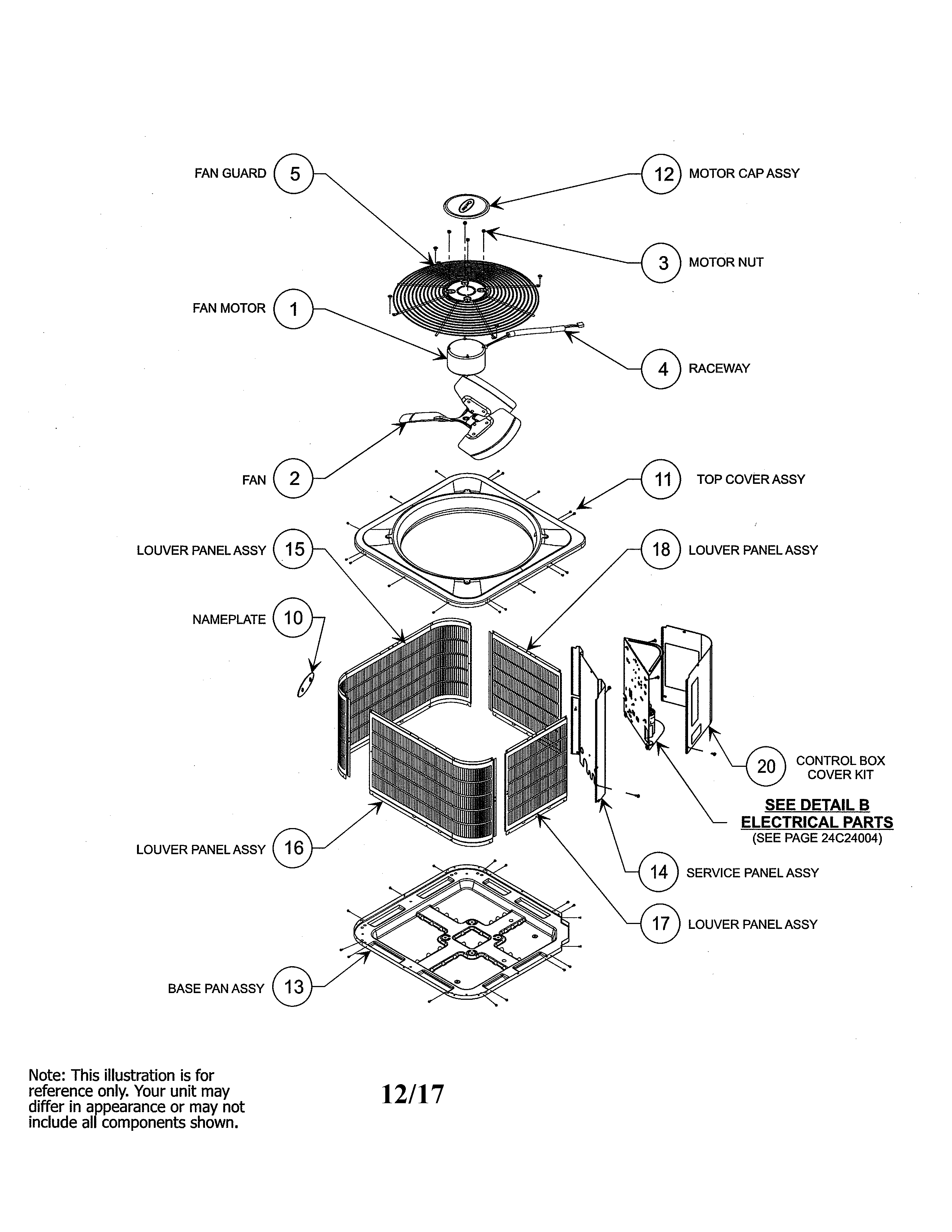 Cabinet/fan assembly