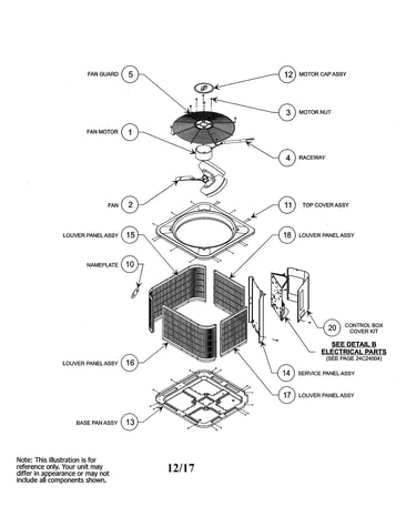 Cabinet/fan assembly