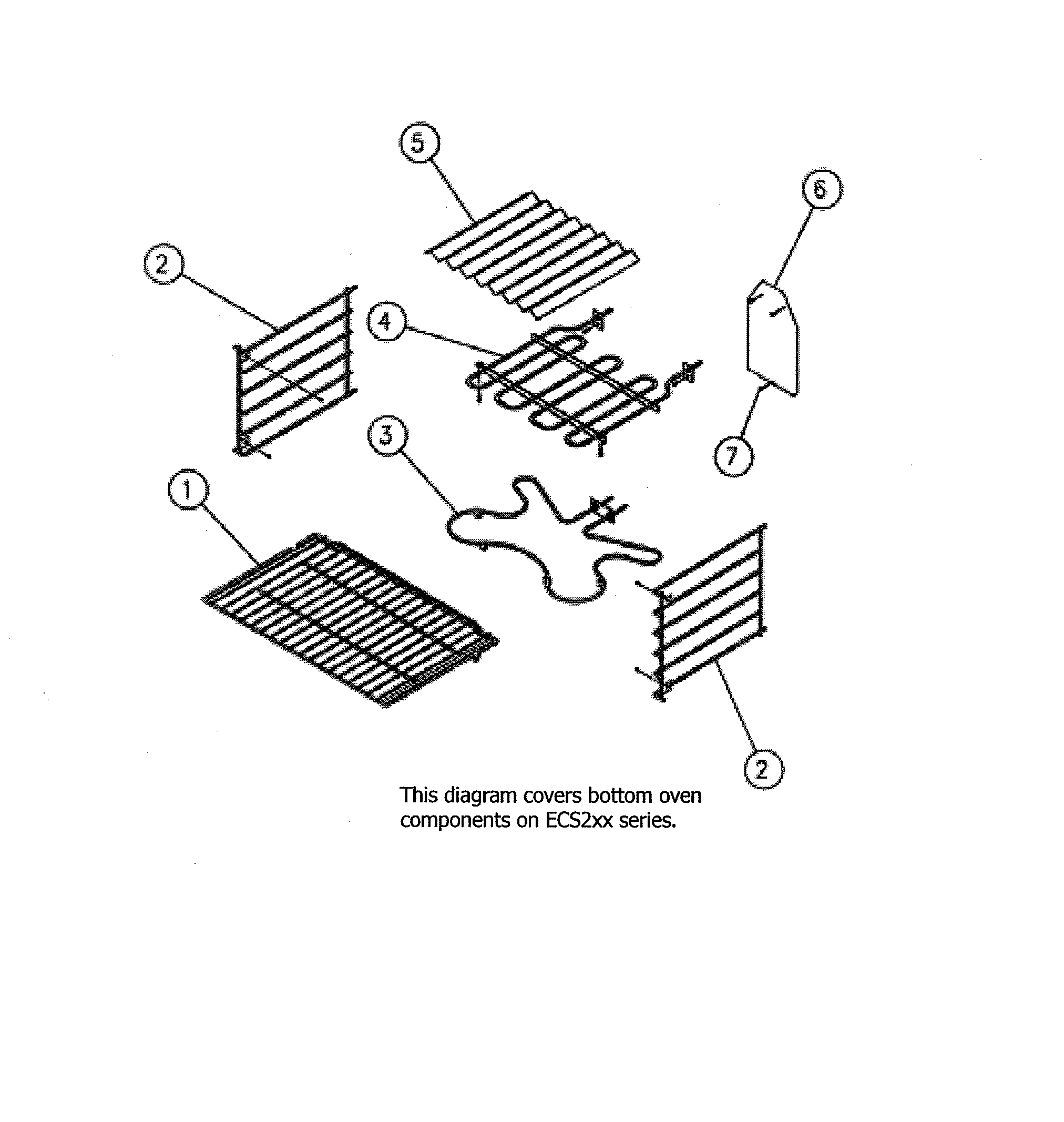 Non-convection oven components