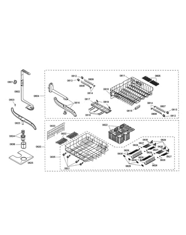 Spray arm/dishracks