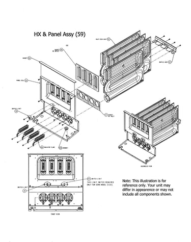 Hx & panel assembly