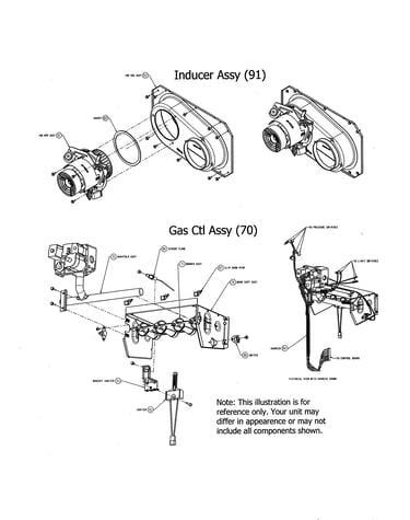 Inducer/gas control