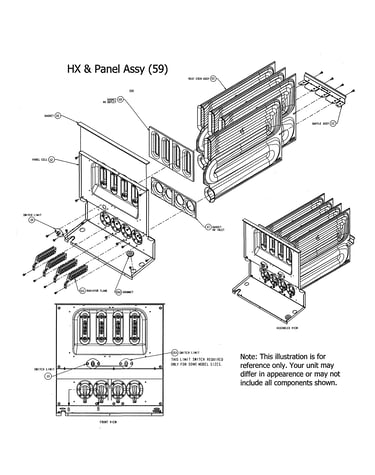 Hx & panel assembly
