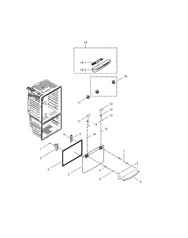 Freezer door
