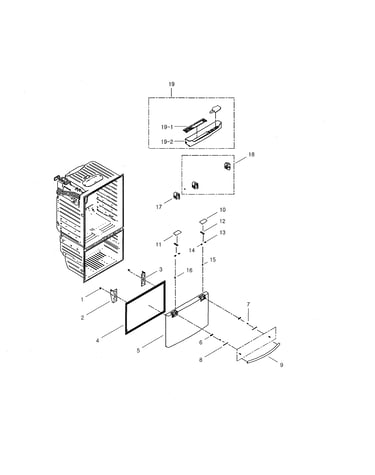 Freezer door