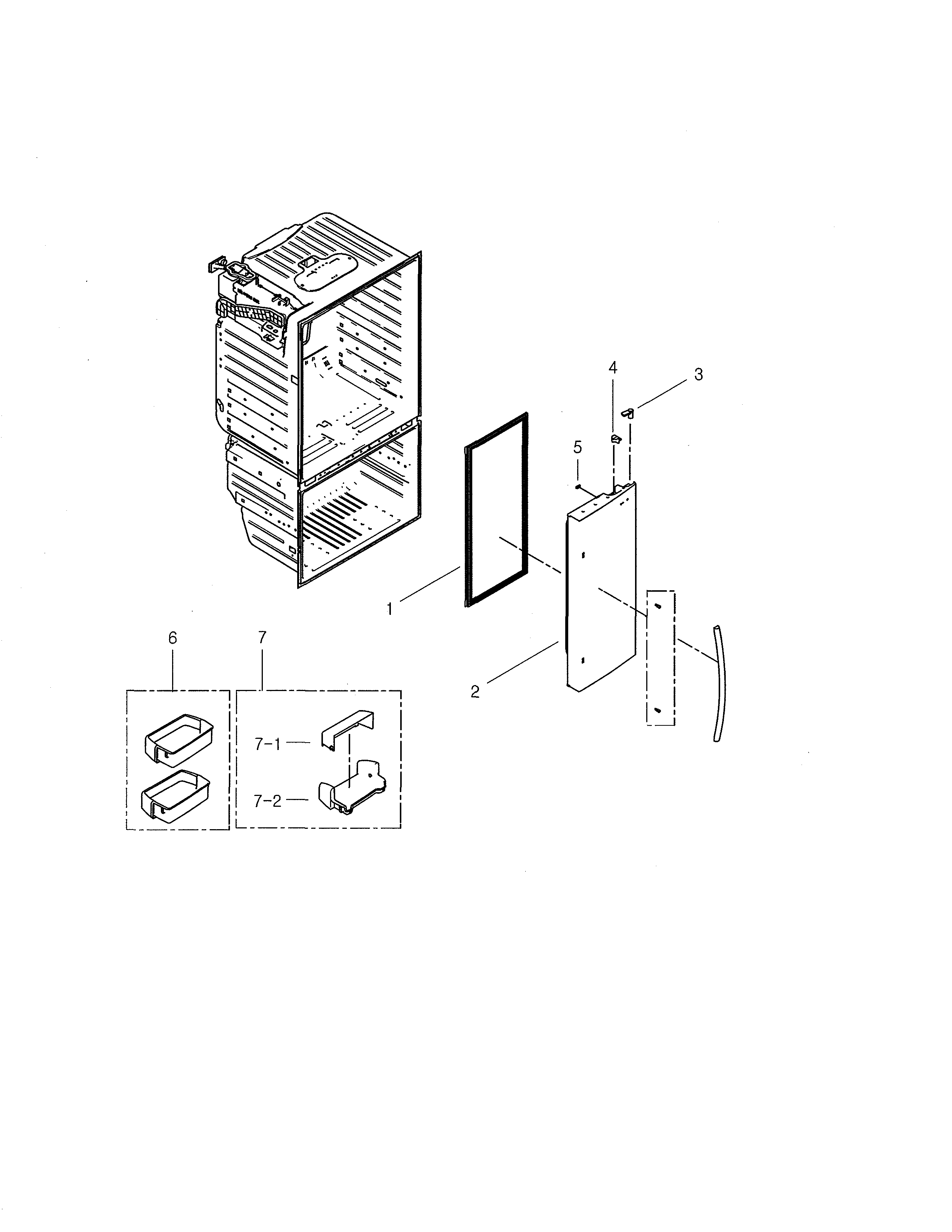 Refrigerator door right