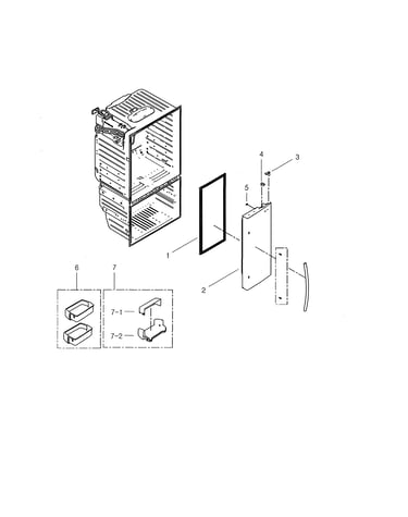 Refrigerator door right