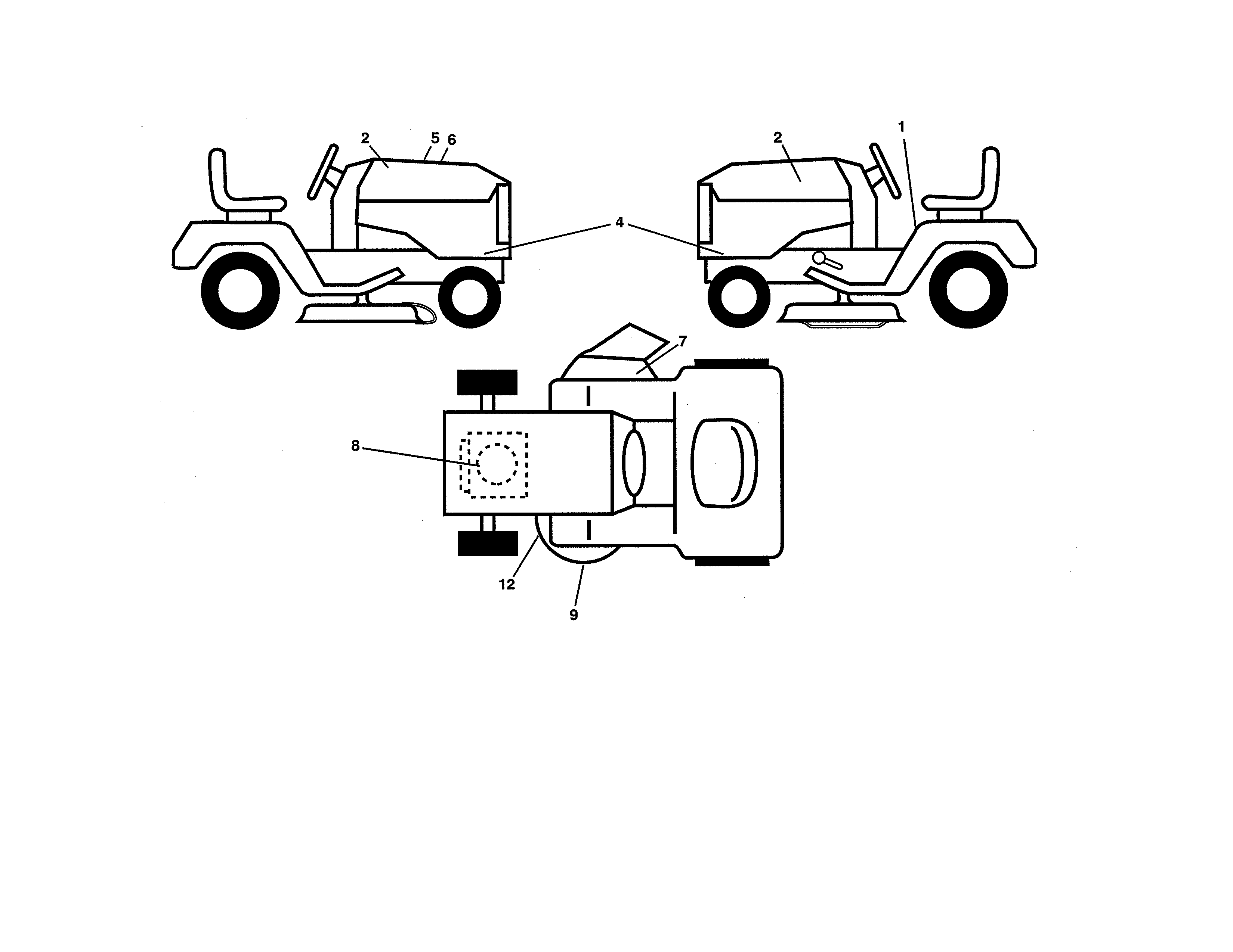 Official Husqvarna YTH1842-917223810 front-engine lawn