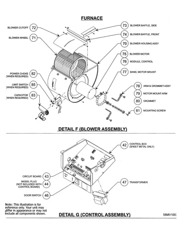 Blower & control assembly