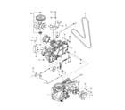 Poulan 967721801-00 hydraulic pump-motor diagram