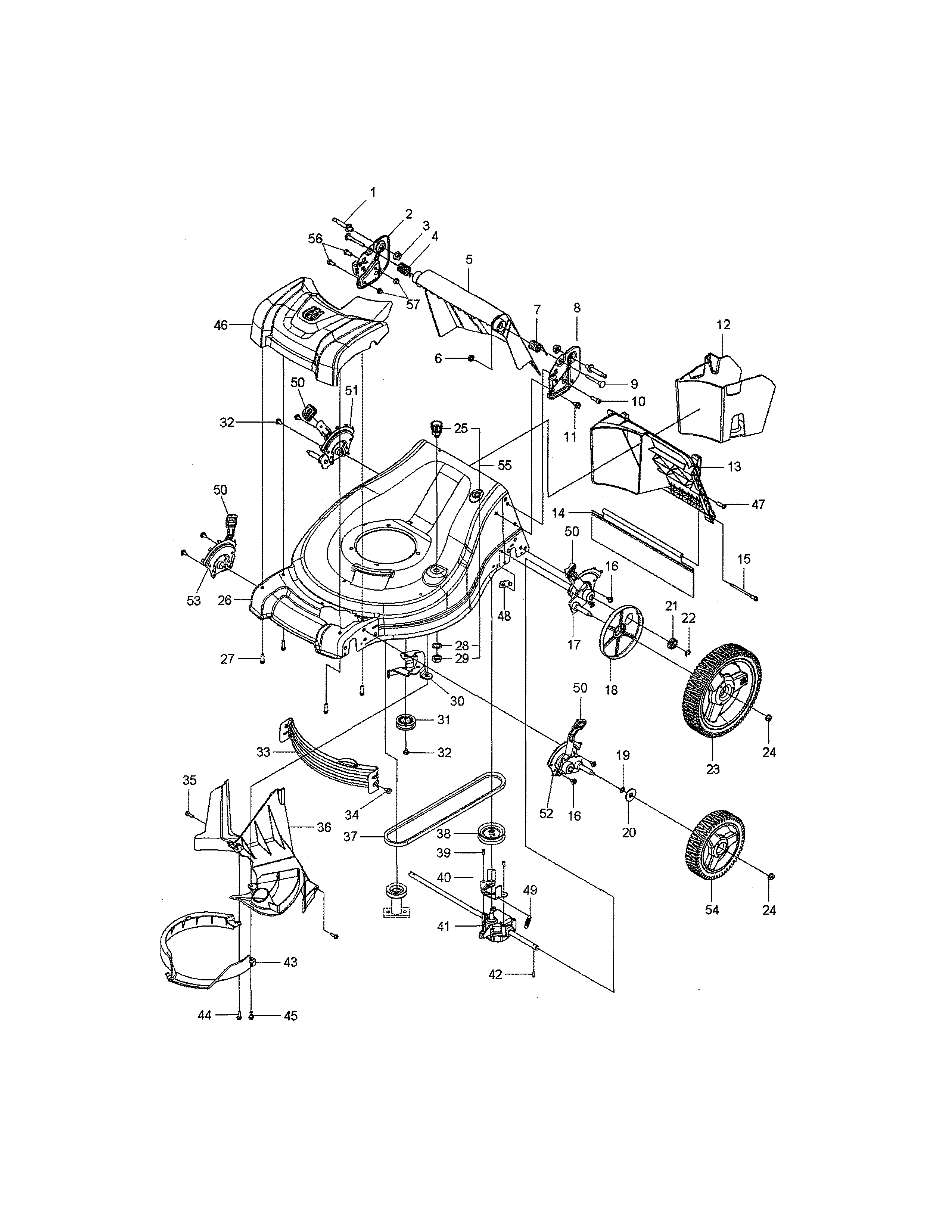 Mower deck/cutting deck