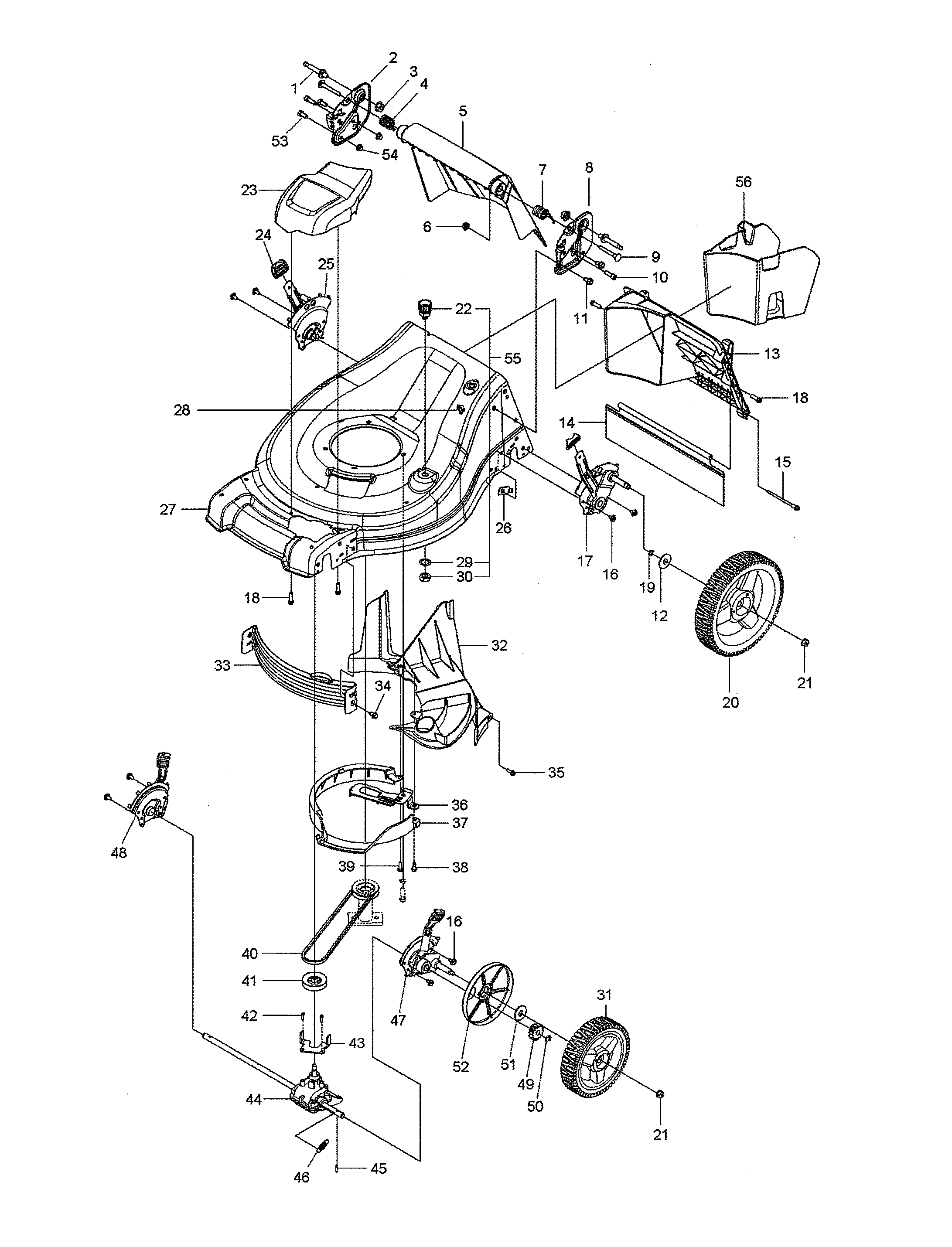 Mower deck/cutting deck