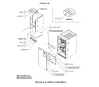 Carrier 58MVC080-F-10114 cabinet assembly diagram
