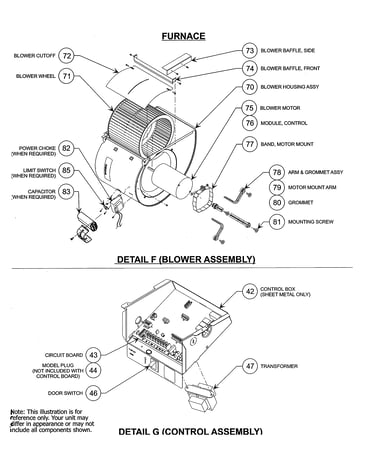 Blower & control assembly