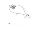 Poulan 96192002900 lever/cable rotator diagram