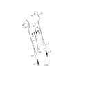 Poulan 96192002900 impeller & traction rods diagram