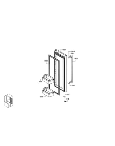 Refrigerator door