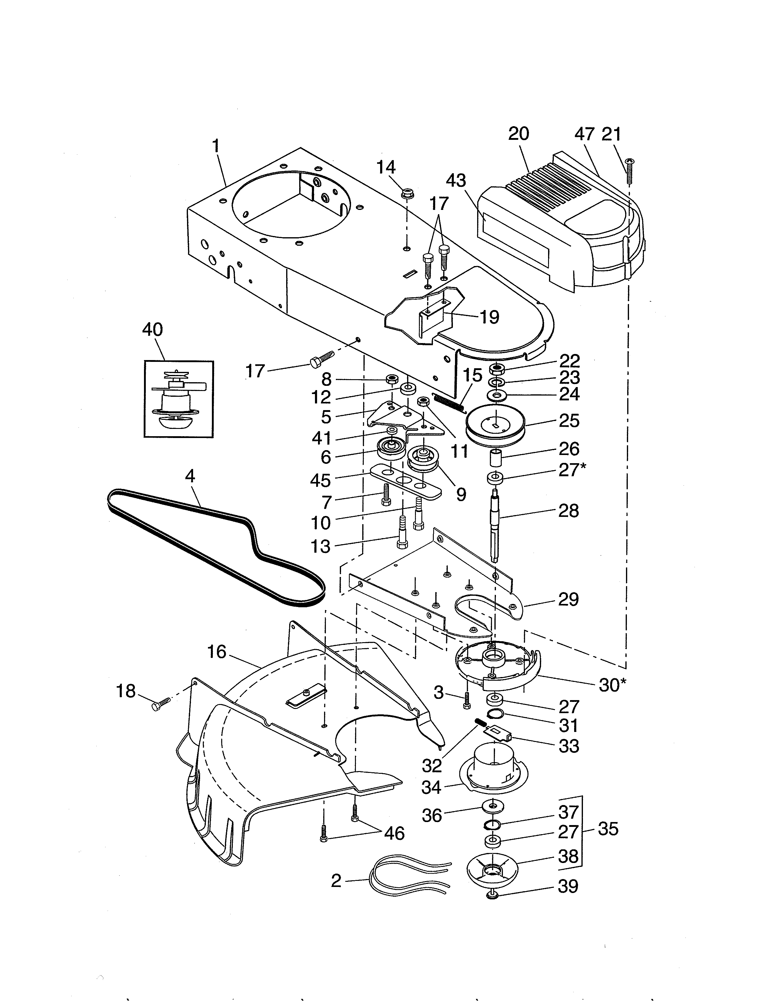 Chassis/deflector